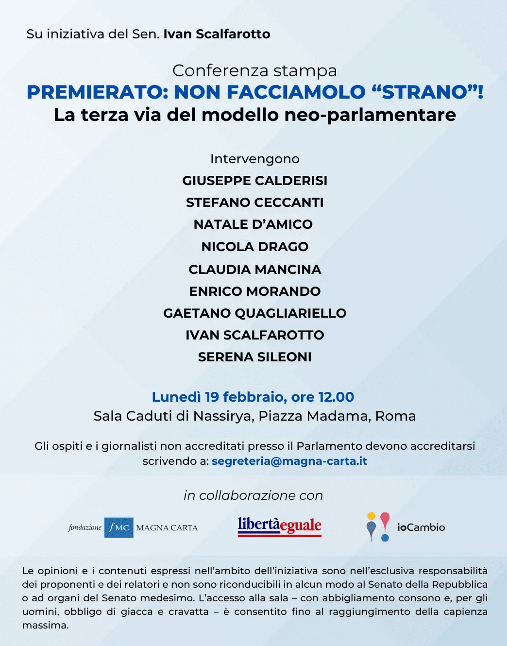 Premierato: non facciamolo "strano”! La terza via del modello neo-parlamentare